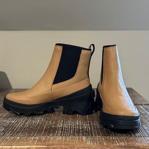 NEW ~ Women’s SOREL Brex Waterproof Chelsea Boot ~ Camel ~ 8